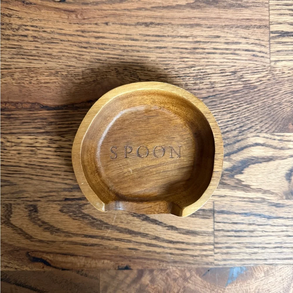 Hearth & Hand Acacia Spoon Rest - Natural Kitchen Accessory - Picture 2 of 3